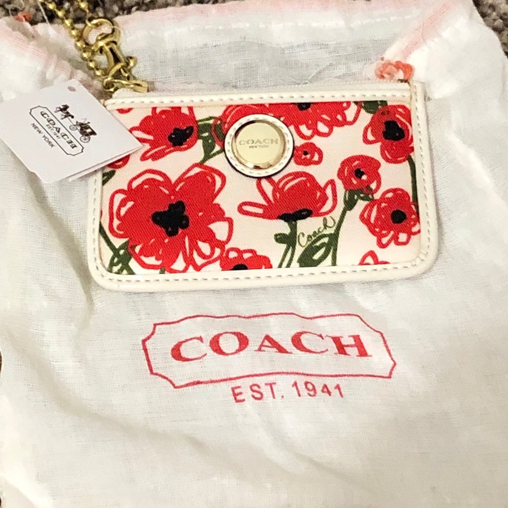 Coach Poppy small card case with ID window